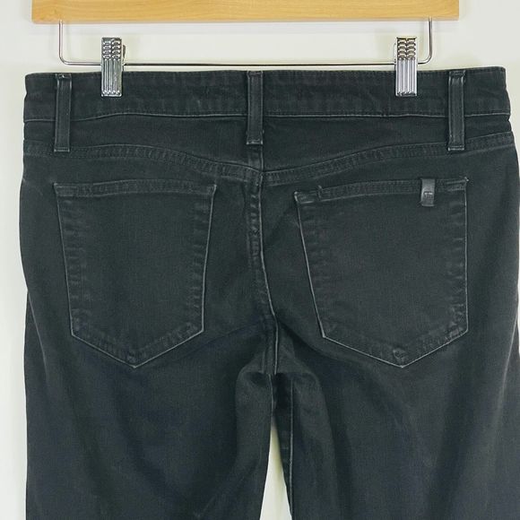 JOE'S Jeans Whiskered Black The Skinny Fit Denim 8.5" Rise Womens Sz 28 - Picture 5 of 7